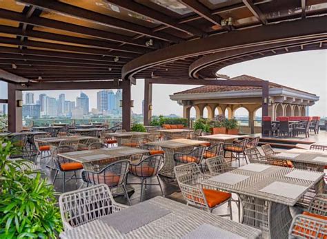 Sky Deck View Bar on Bayleaf Hotel .
